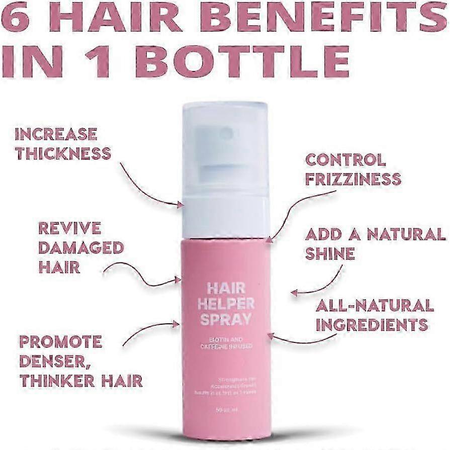Hair Growth Spray with Biotin & Caffeine - Natural Thinning Hair Treatment for Thicker, Fuller Hair - Vegan Hair Thickening Spray 50ml
