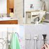 1/2/4pcs Razor Holder Stainless Steel Men Shaving Shaver Razor Stand Shelf Shaving Razor Storage Rack Bathroom Hook Organizer