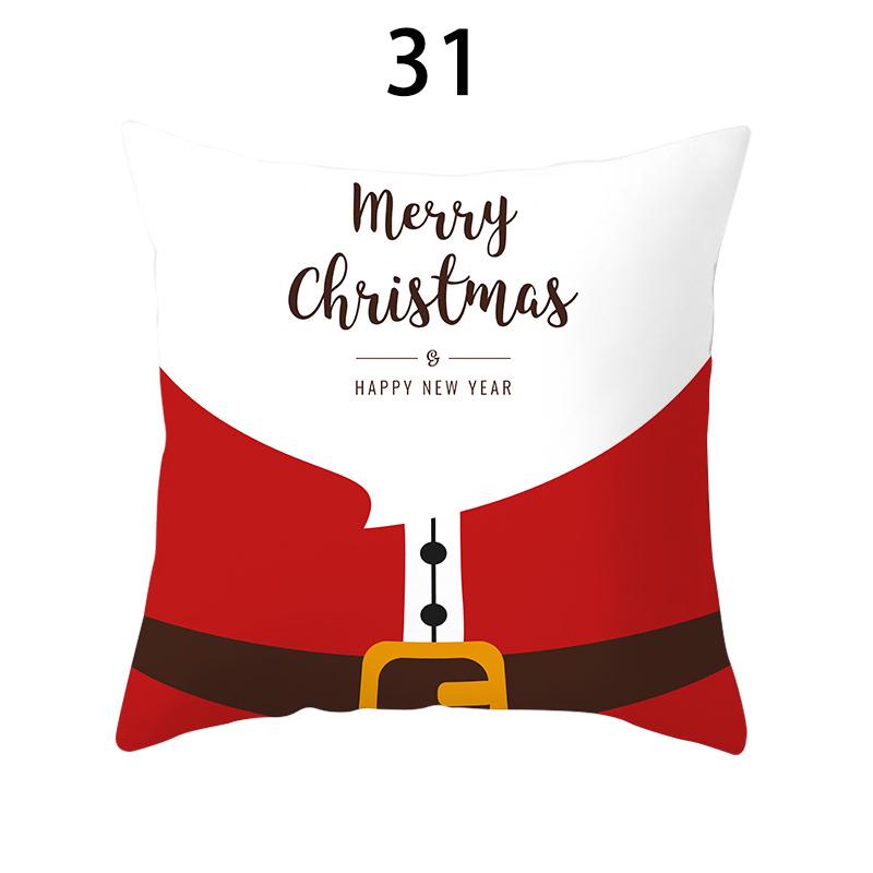 40 Colors Sofa Pillowcase Red Square Snowflake Christmas Home&Living New Year Fashion