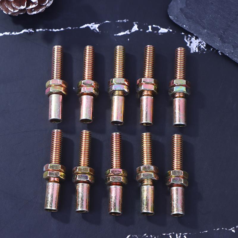 10Pcs M6 Screws Motorbike Throttle Cable Parts M6 Hollow Screw Throttle Cable Kart Throttle For Agricultural Machinery Accessori