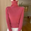 Women's Seamless Slimming Turtleneck Knitwear - Autumn & Winter Velvet Base Layer Sweater.