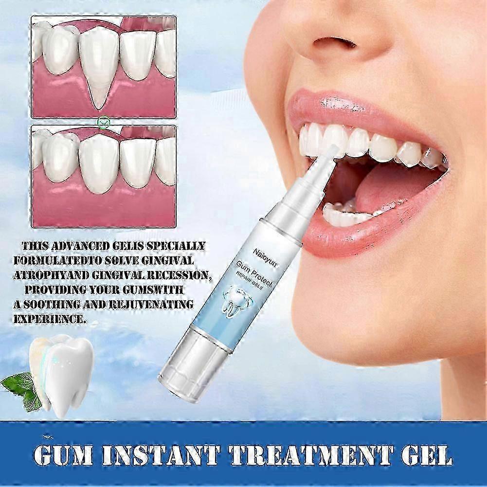 3 Stück Zahnfleischreparatur-Gel, Zähne stärken, aufhellen, Zahnfleischentzündung, Atemgeruchsfleckenentferner