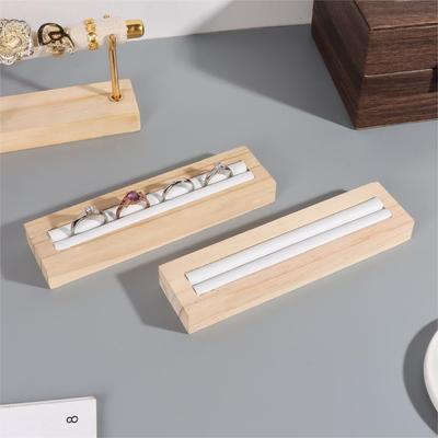 Wooden Ring Holder Jewelry Display Ring Organizer Creative Ring Display Stand Crafts DIY