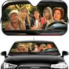 W-White Chicks Movie Sun Visor Reusable Aluminum Foil Car Windshield Sun Visor UV Protector Heat Insulation Cover Shade
