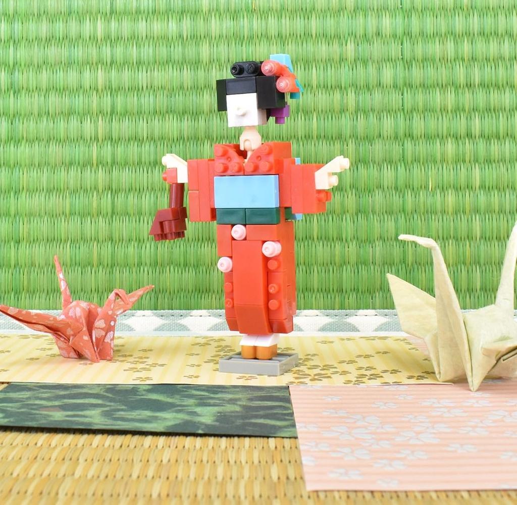 Kawada Nanoblock Kimono Girl x x 18cm Ages 12 and up Interior Hobby NBC_358R 1.3 10.5 NBC_358R