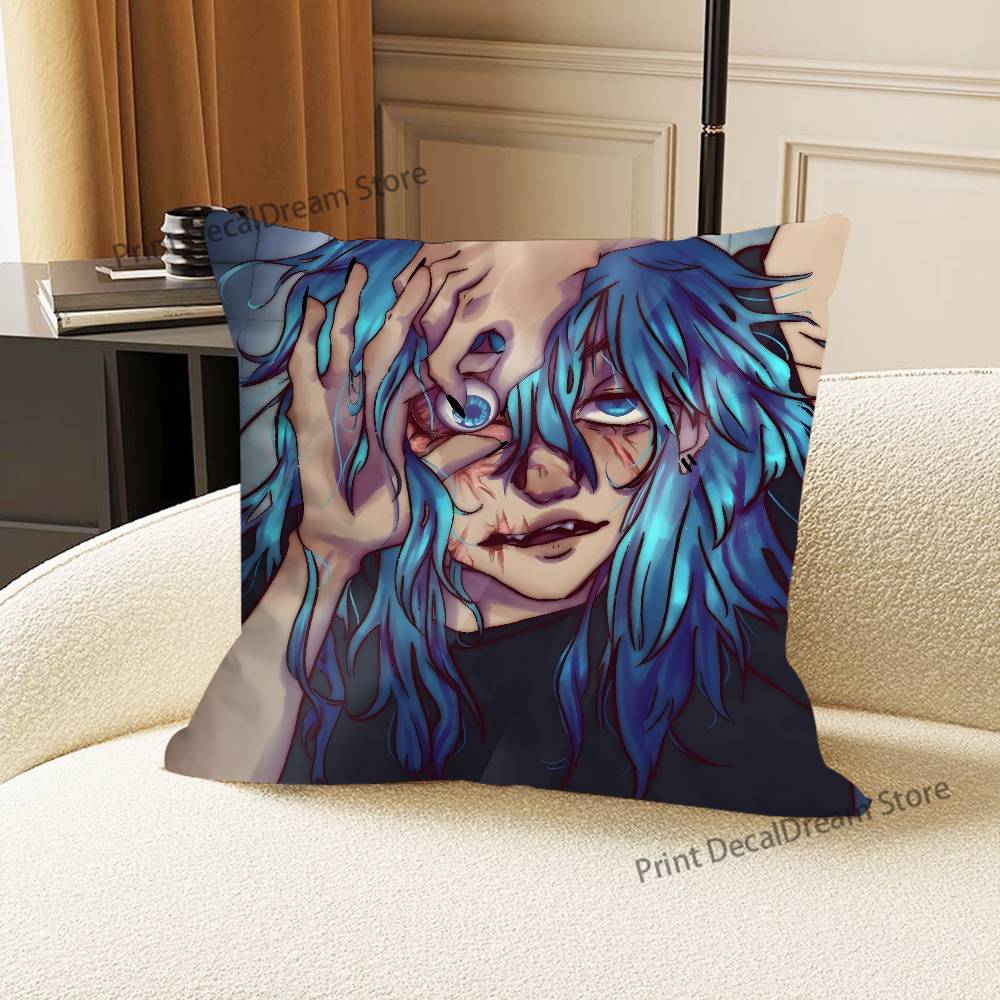 SSally Face Cushion For Bedroom Car Coffee Shop Room and Living Room Sofa Decorative Pillow Cover Case