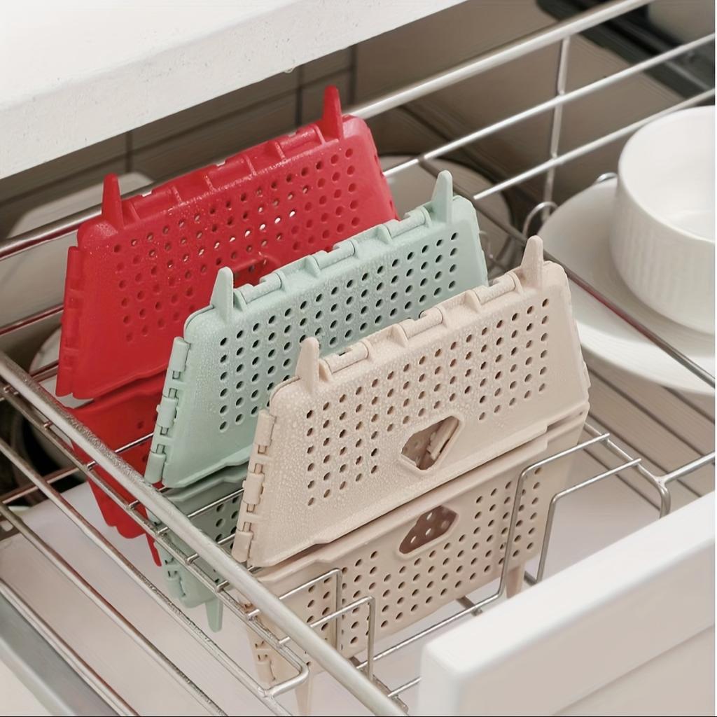 1 PCS Foldable Silicone Colander - Food Grade, Vegetable Fruit Drainer