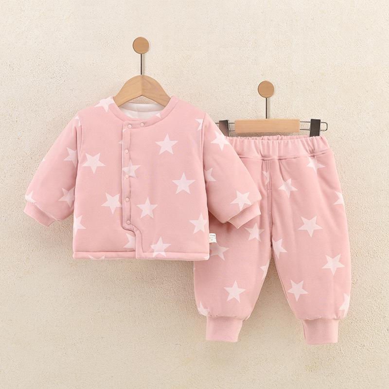 Cozy Winter Cotton Quilted Two-Piece Suit for Kids