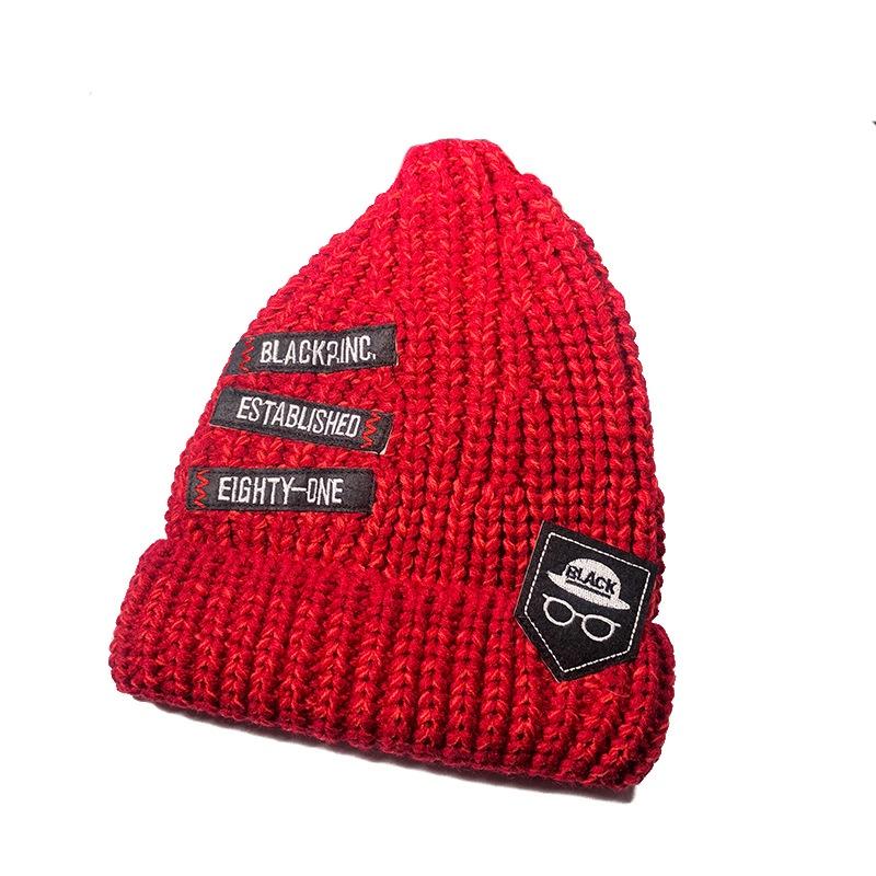 Fashionable Unisex Knitting Cap Hat With Embroidery Label For Hip-hop Enthusiasts