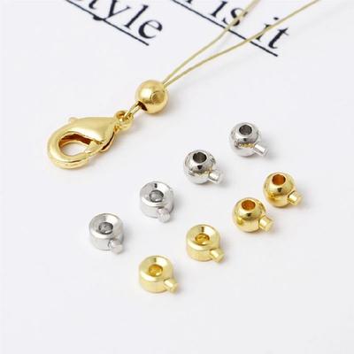 20 Stück Runde Armbandverschluss-Set Positionierungsperlen für die Herstellung von individuellem Schmuck
