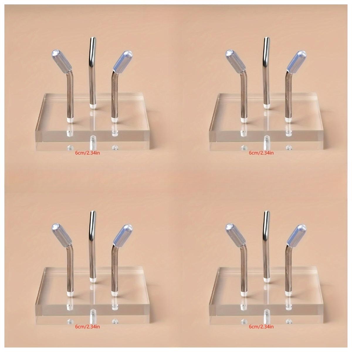 

4pc Crystal Clear Acrylic Display Stand 3 Angles To Support Various Spheres for Displaying Collectibles Transparent Acrylic Base