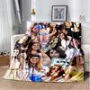Lana Del Rey Sängerin Lizzy Grant HD Decke, Weiche Überwurfdecke für Zuhause Schlafzimmer Bett Sofa Picknick Reise Büro Abdeckdecke Kinder