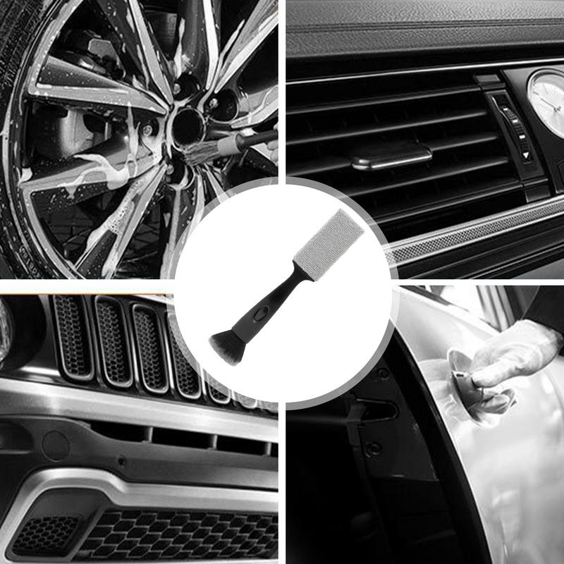 Car Interior Dust Brush Interior Car Detail Dust Brush Curved Handle Interior Cleaning Tool For Dashboard Air Vent Center