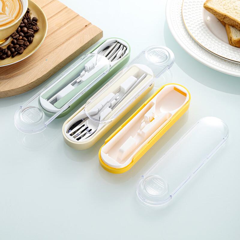 Portable 304 Stainless Steel Cutlery Set with Storage Box