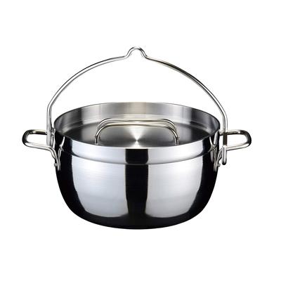 TSBBQ Light нержавеющая сталь трехслойная голландская печь 10 дюймов кемпинговый гриль зеркальная отделка [Сделано Tsubamesanjo] TSBBQ-005 (Только тело)
