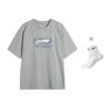 Li Ning Sports Lifestyle Collection Sports Trendy Collection T Shirt Men's Lunar Surface Gray AHSU555-2