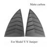 For Tesla Model Y Juniper 2021-2025 ABS Rear Car Window Shutter Cover Louver Side Vent Trim Triangle Modified Car Accessories
