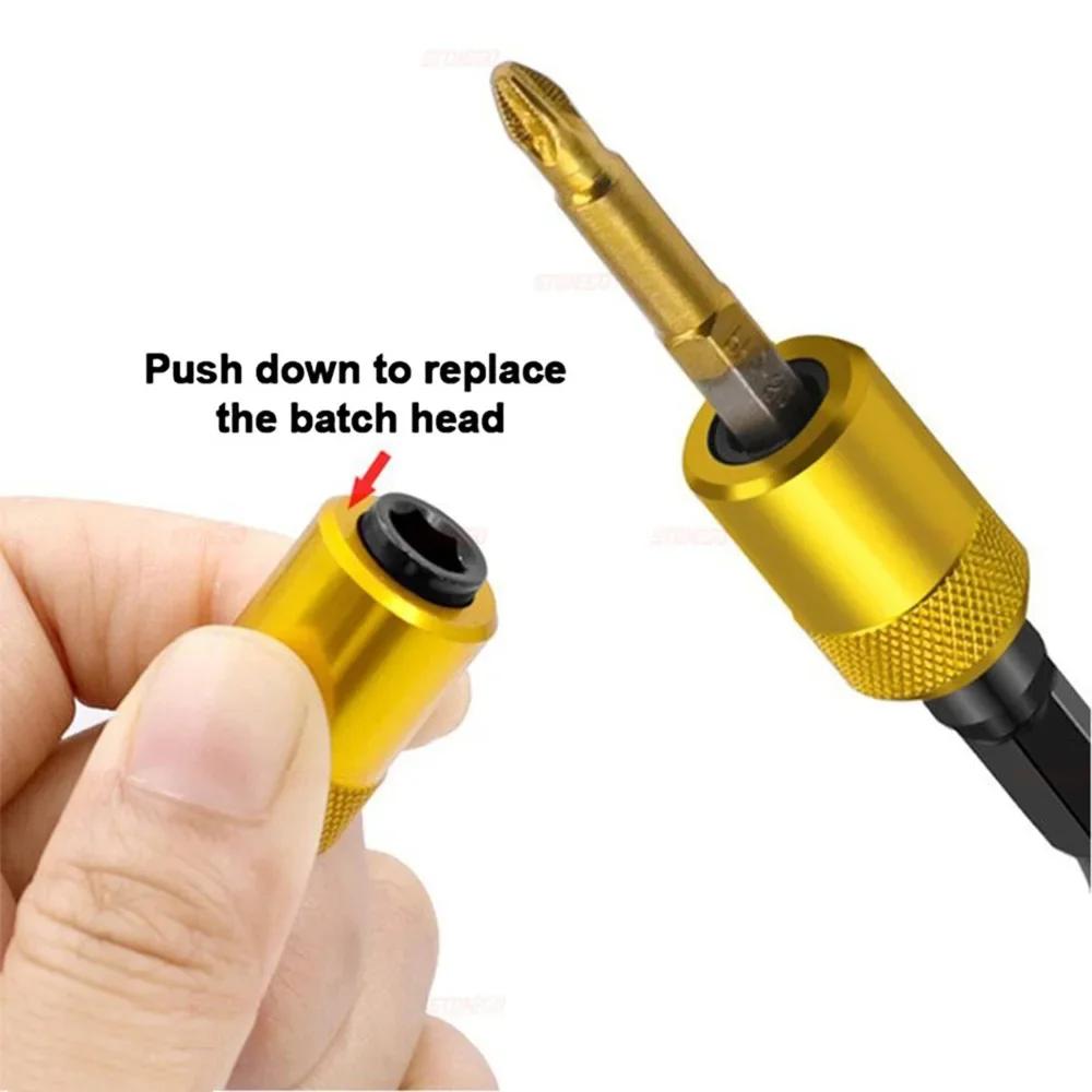 1 4 Inch Hex Shank Quick Release Electric Screwdriver Magnetic Extension Rod Bit Holder 60mm Tool Hand Tools Screwdrivers