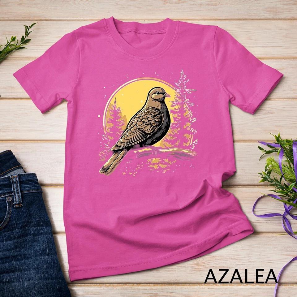 Retro Style Mourning Dove T-Shirt Unisex T-shirt 7 3XL