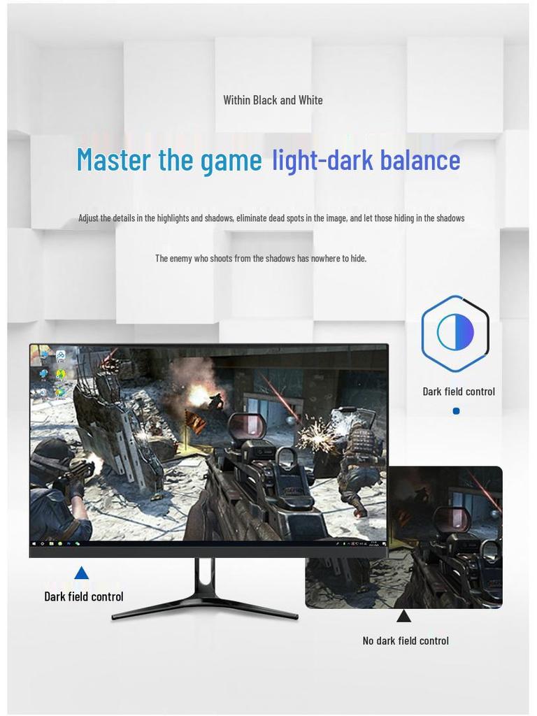 24-Inch Borderless HD Desktop Monitor Screen