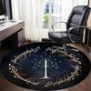 1pc Lord of the Rings Office Round Area Rug, Indoor Mat Suitable For Office, Under Office Chairs Bedroom Living Room Home Decor, Room Deco