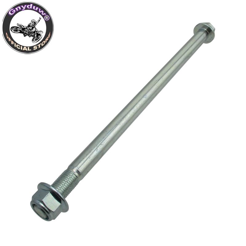 Gnyduw Durable 12mm 225mm Wheel Axle For 50cc 70cc 90cc 110cc 125cc Pit Dirt Bikes Scooters Moped Motorcycle Parts