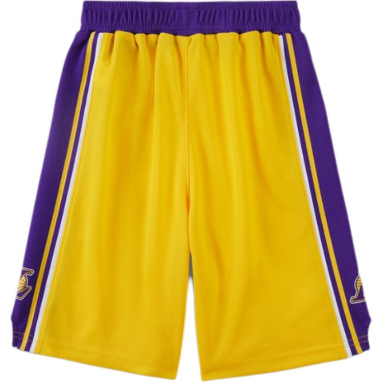 Nike X NBA Collaboration Los Angeles Lakers Icon Series Lightweight Breathable Fashion Sports Shorts Kids Shorts HJ7716-728