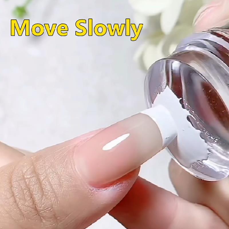 Easy-French Nail Stamper Monocle Jelly Print Silicone Transfer Print Scraper