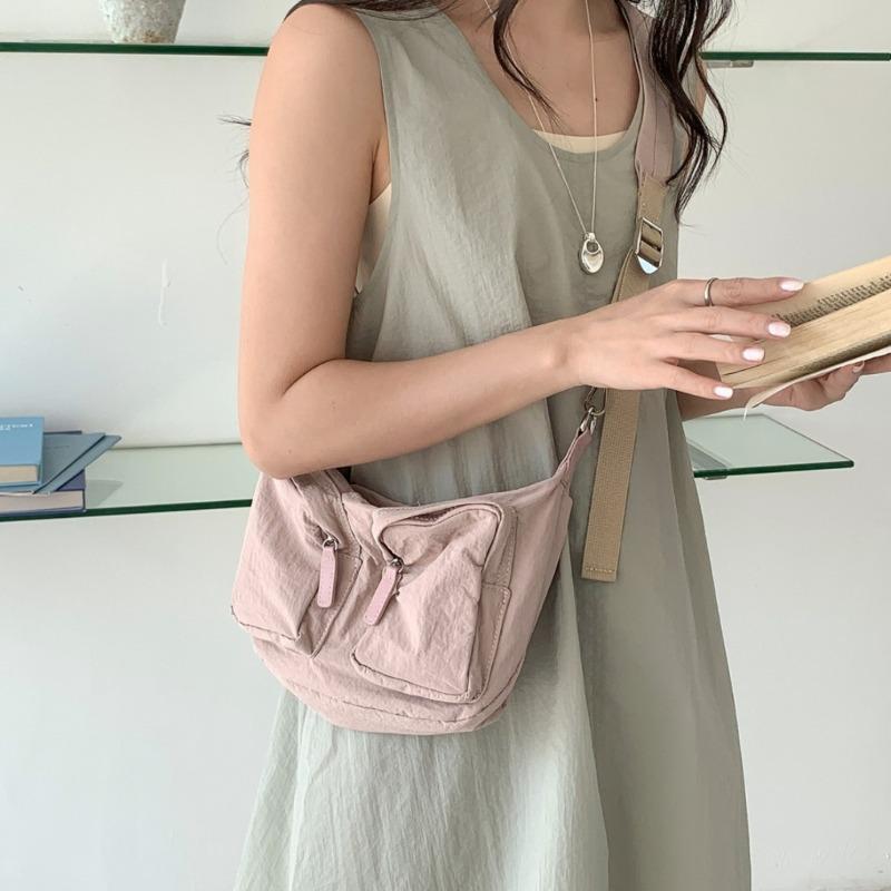 

Crossbody bag women s niche design commuter women s bag solid color trend casual shoulder bag women бежевый