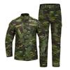 Mens Tactical Camo Combat Uniform Set Outdoor Hiking Training Wear Breathable Durable Rip-Resistant
