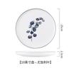 Ceramic Breakfast Plate, Nordic Green Plant Pattern Tableware, Home Kitchen, Fruits, Desserts, Pizza Plate 8-10 Inches