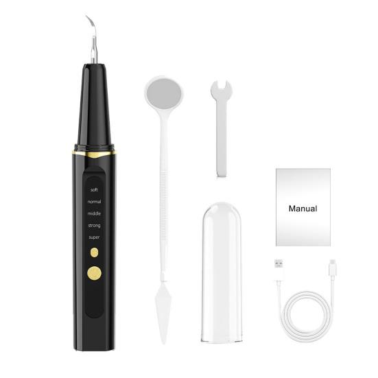 

Видалювач зубного нальоту з 1/4 змінними насадками Видалення зубного каменю та нальоту Стоматологічний інструмент Домашній Подорожний Перезаряджуваний Ультразвуковий Електричний Очисник Зубів