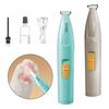 Dog Paw Trimmer with LED Light Low Noise USB/Battery Powered Pet Hair Trimmer Waterproof Pet Hair Shaver for Dogs Cats