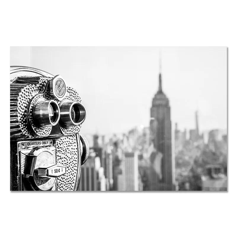 New York City Canvas Painting Posters and Prints, Black and White Wall Art Pictures, Living Room Decoration, Home Decor