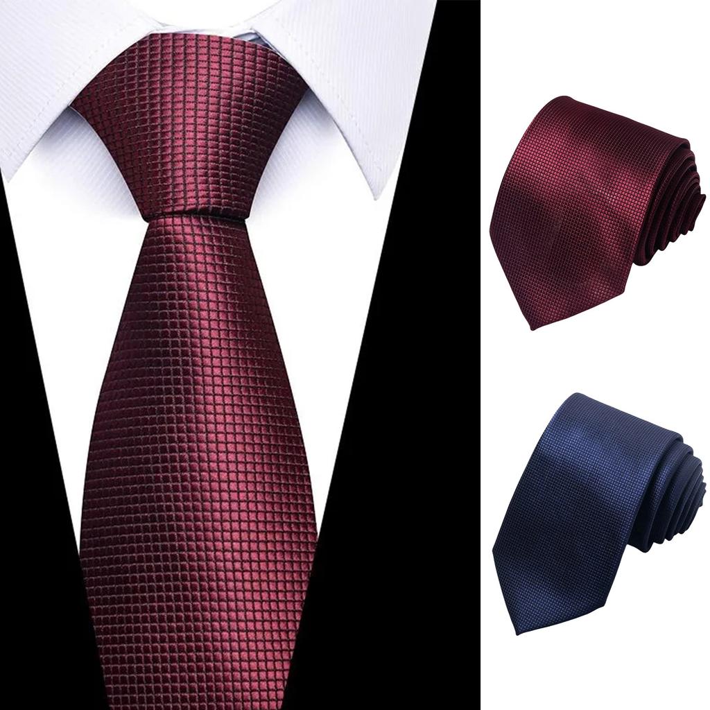 Hedvábné kostkované kravaty Pánské kravaty večírek obchodní formální pánské obchodní ležérní kravaty