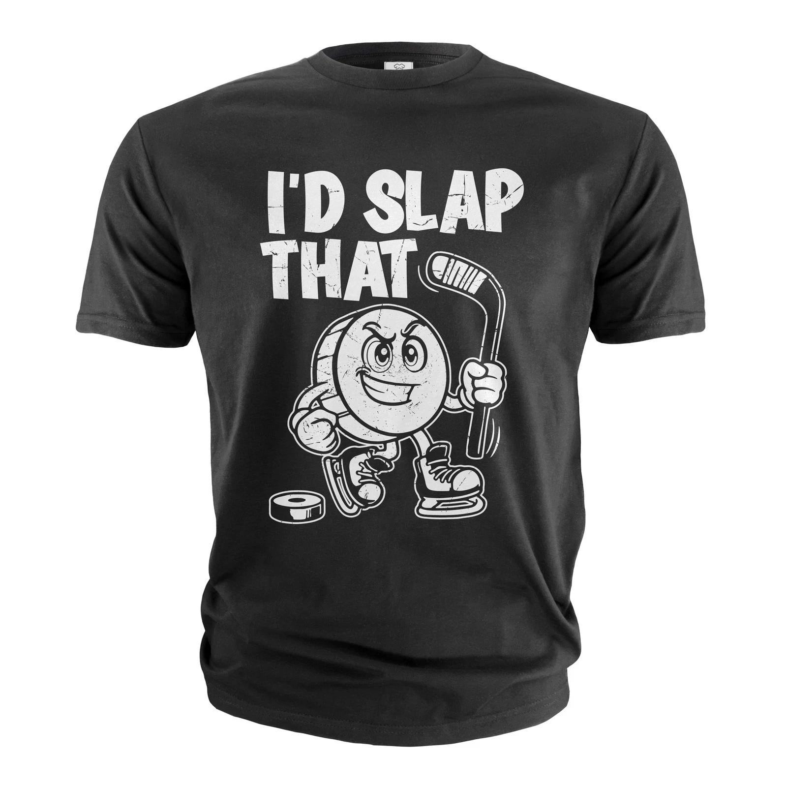 Men s I d slap that funny ice hockey T- Shirt Ice hockey funny men s gift Shirt 3XL