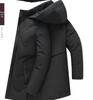 Men's Mid-Length Winter Down Cotton Jacket - Thick, Warm, Casual Coat