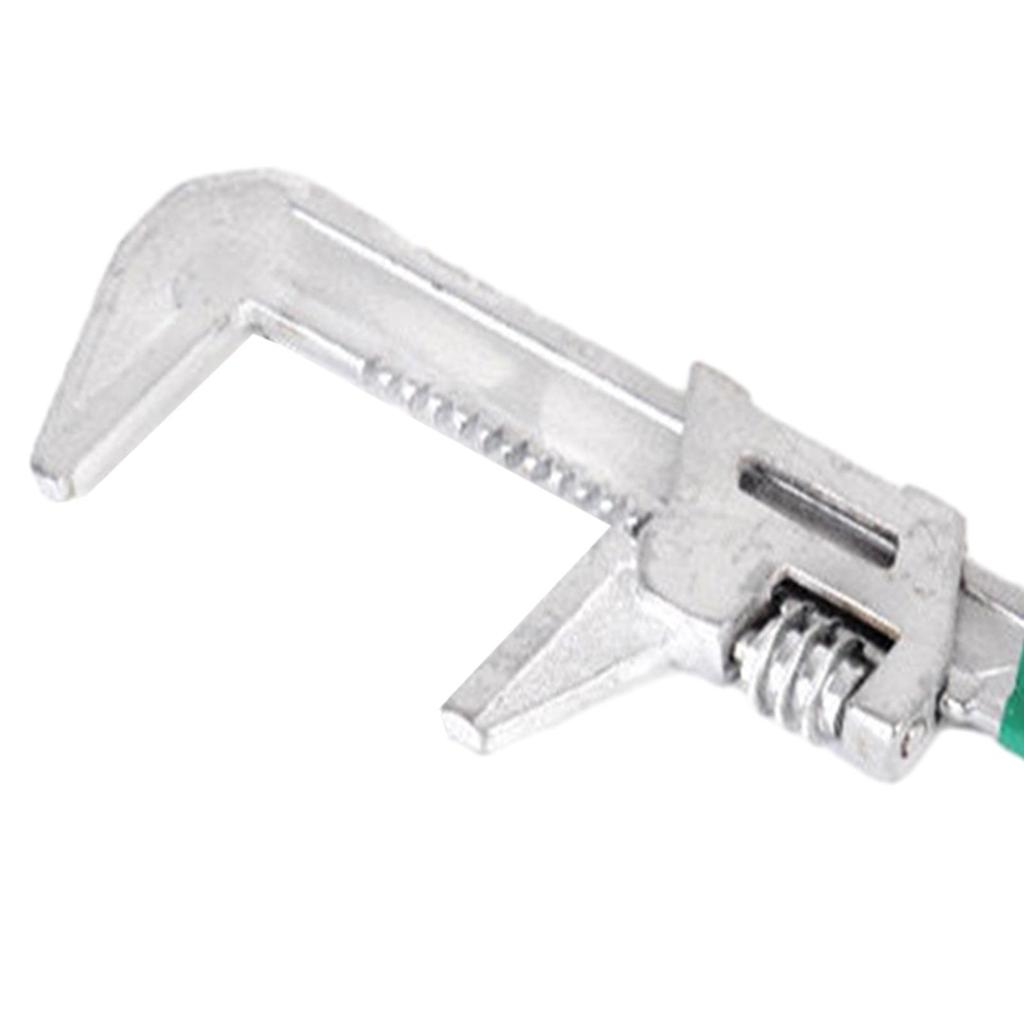 F Type Adjustable Wrench Steel Versatile Plumbing Repair Hand Tools Wide Mouth Wrench Right Angle Spanner for DIY Project