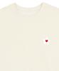 GRAVER [Unisex] Flower Heart Logo Smile Sweatshirt_Cream