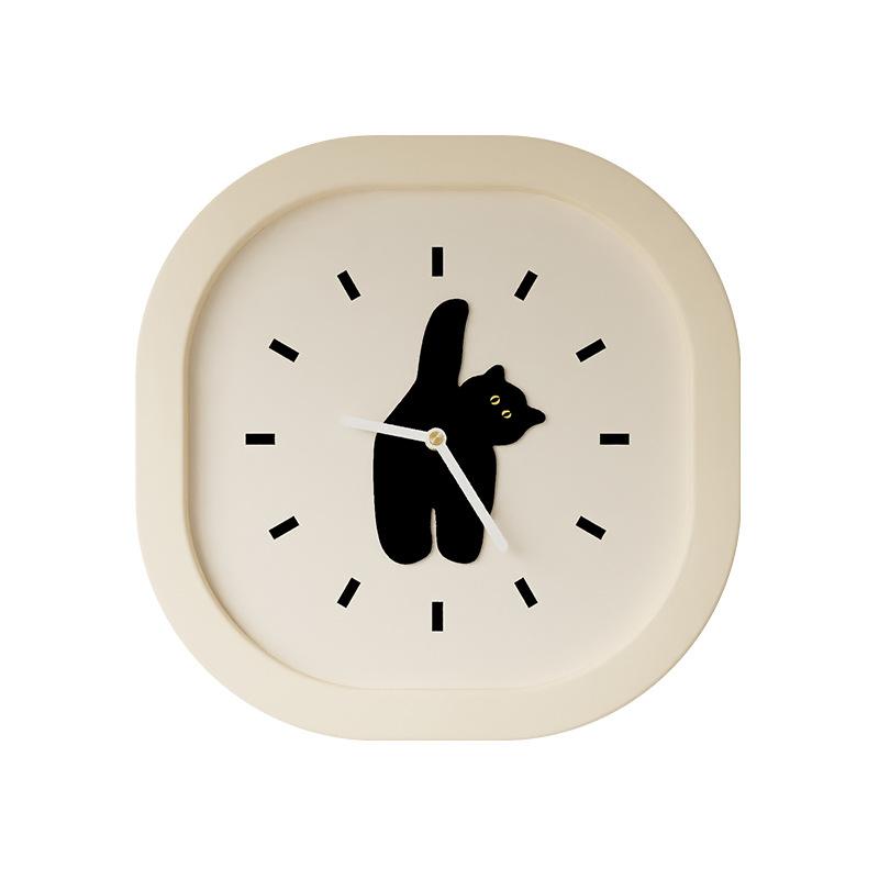 Cute Cat Living Room Wall Clocks Pendulum Silent Acrylic Children's Room Clock Digital Modern Room Thing Ornaments for Home Interior Decoration