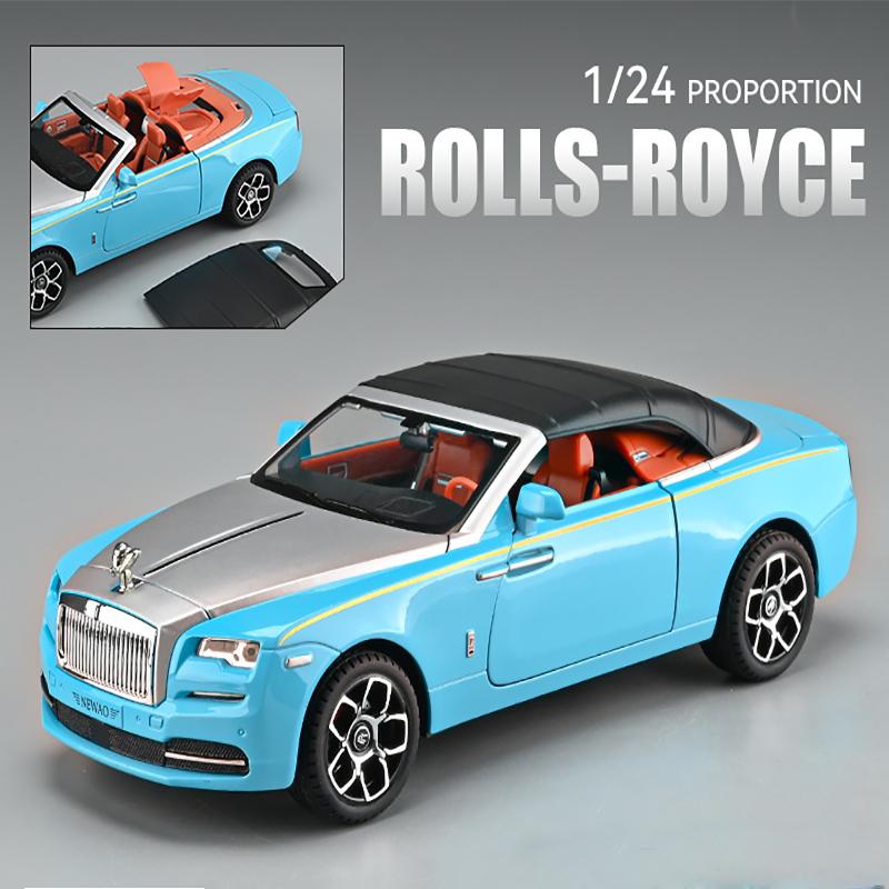 

1:24 Scale Rolls Royce Down Alloy Model Car Luxury Vehicle Simulation Sound & Light Diecast Toy Car Collection Toys For Children