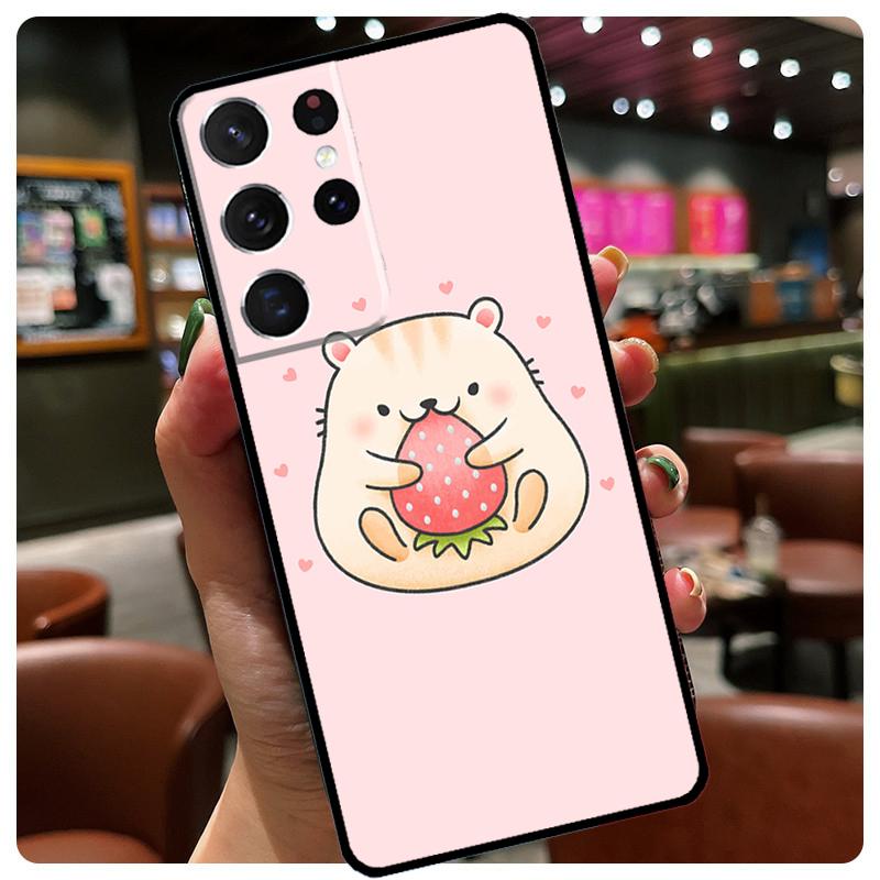 

Rabbit mouse Hamster Phone Case For Samsung Galaxy S24 Ultra S20 S21 S22 S23 S25 Ultra S9 S10 Plus S25 FE Cover Galaxy S24