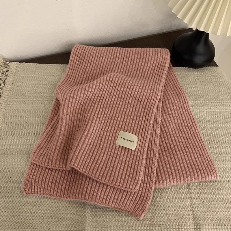 New red retro plaid Christmas scarf women's winter atmosphere green thickened warm couple scarf