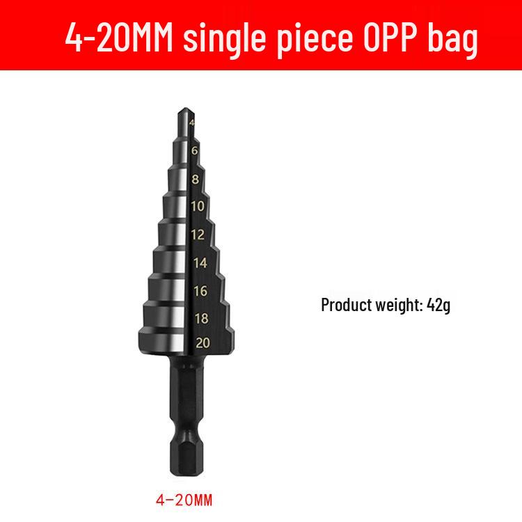 Hex Shank Step Drill Bit Set for Woodworking and Hole Enlarging