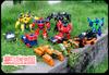 Transformation Deformation Robot Yellow Car Works With Kid"s Block Hobbies Education Kid's Toy