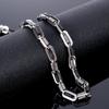 Black Choker Necklace Men Never Fade Gold Color 316L Stainless Steel 55CM Mens Long Chain Necklace Best Friends Jewelry Man