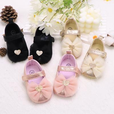 Babyschuhe Babys erstes Paar Kleinkindschuhe Babyschuhe Atmungsaktiv Rutschfest Mädchen Modeschuhe Prinzessin Spitzenstil