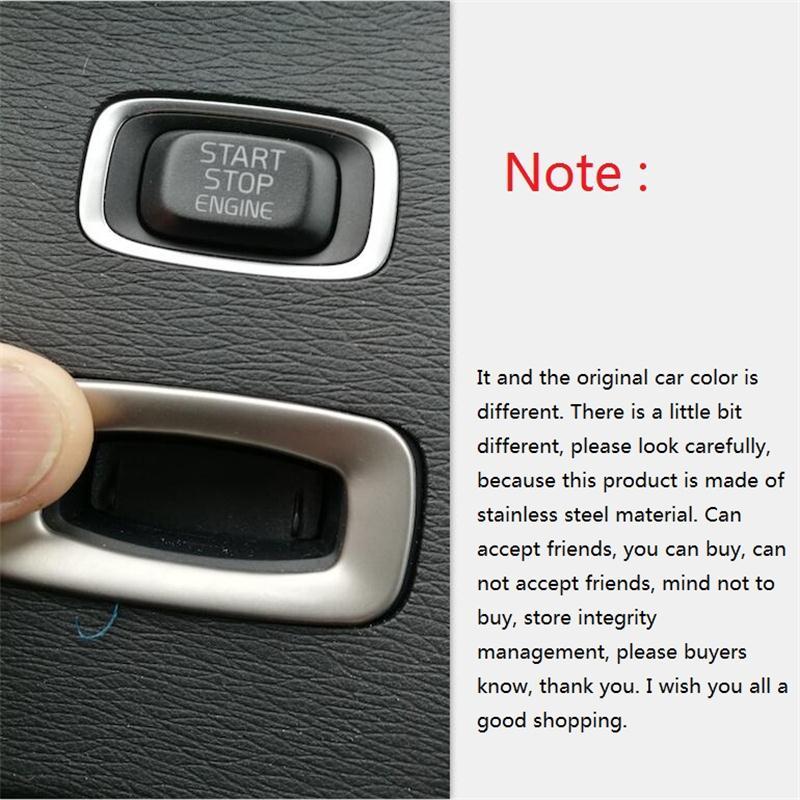 Spezielle Auto Innenraum Schlüssellochblende Dekorabdeckung Zierleiste Edelstahlstreifen Schlüsselanhänger 3D-Aufkleber für Volvo S60 V60