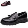 Spring thick-soled heightened new business leather shoes, foot cover and polish large-size leather shoes