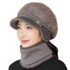 Hat Ladies Autumn and Winter Fleece Warm Knitted Ear Protector Wool Hat